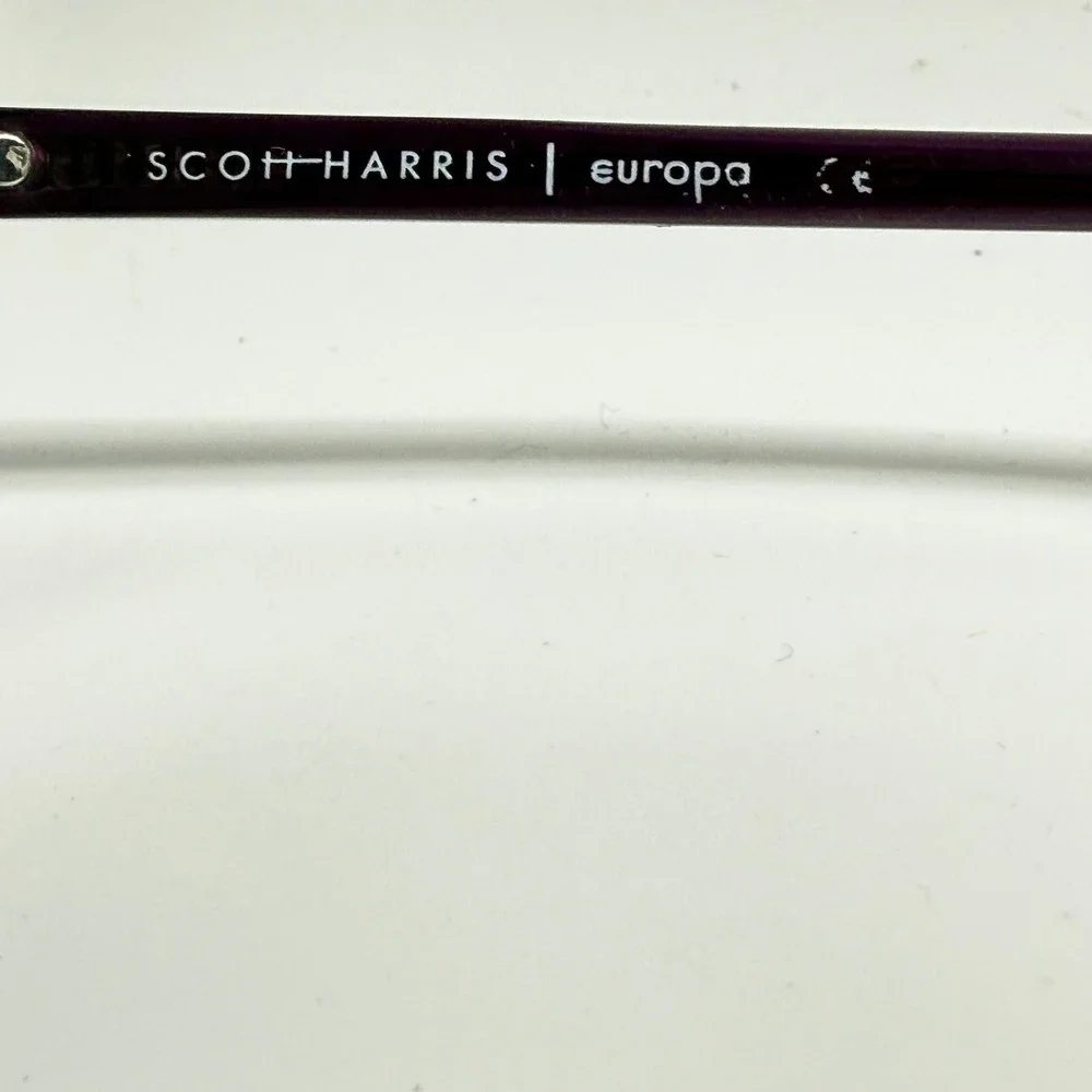 Scott Harris Europa SH-530 C1 Purple Amber Gradient Eyeglass Frames 48-19-140
